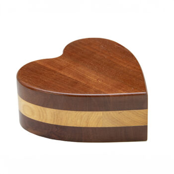Heart Shape Hardwood Pet Urn